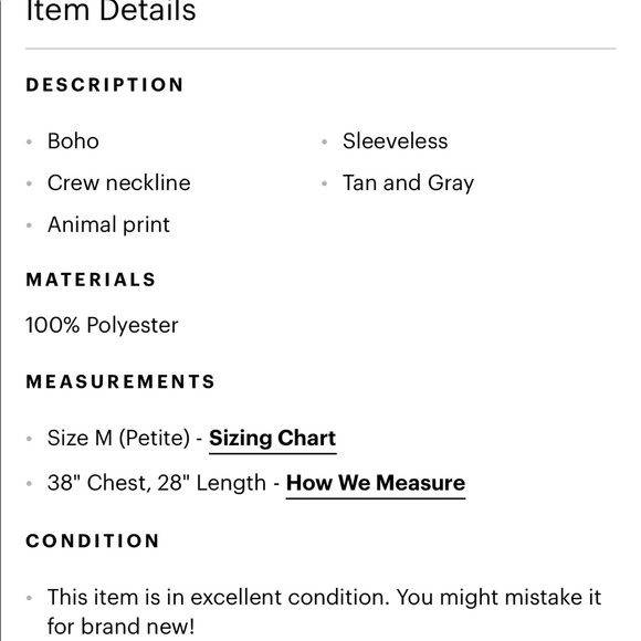 Vince Camuto Sleeveless Snakeskin Print T… - Picture 4 of 11